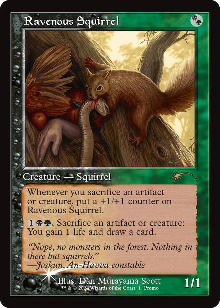 Ravenous Squirrel (Retro Frame) (1) [Open House Promos]