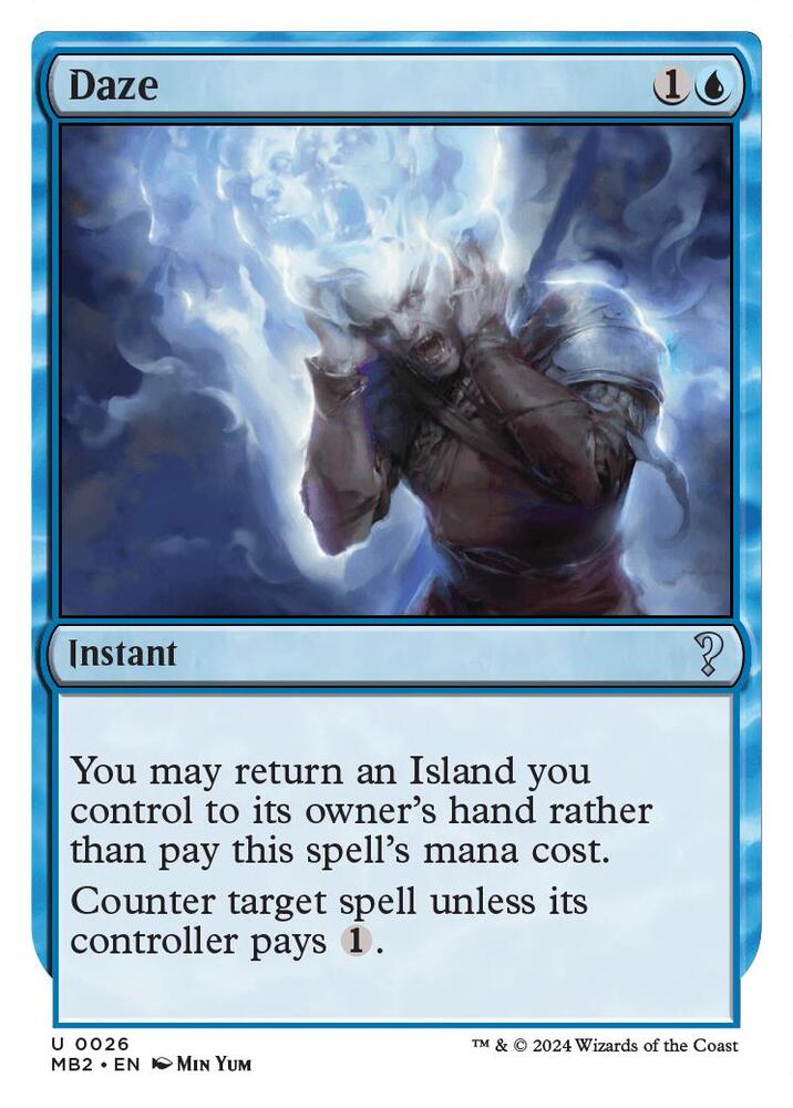 Daze (White Border) (26) [Mystery Booster 2]