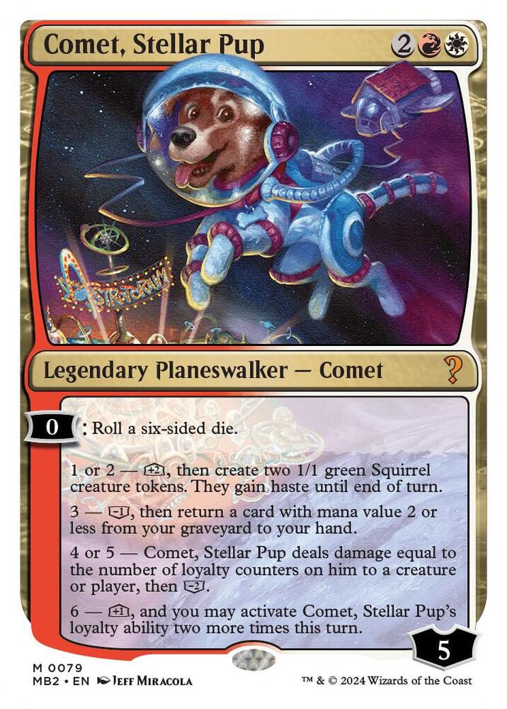 Comet, Stellar Pup (White Border) (79) [Mystery Booster 2]