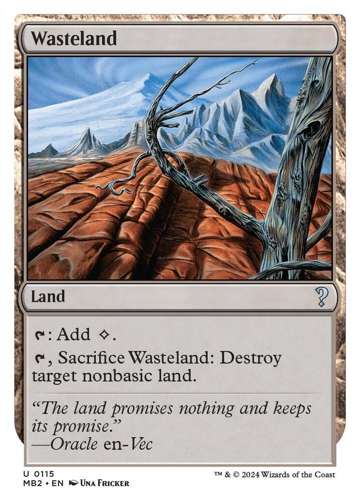 Wasteland (White Border) (115) [Mystery Booster 2]