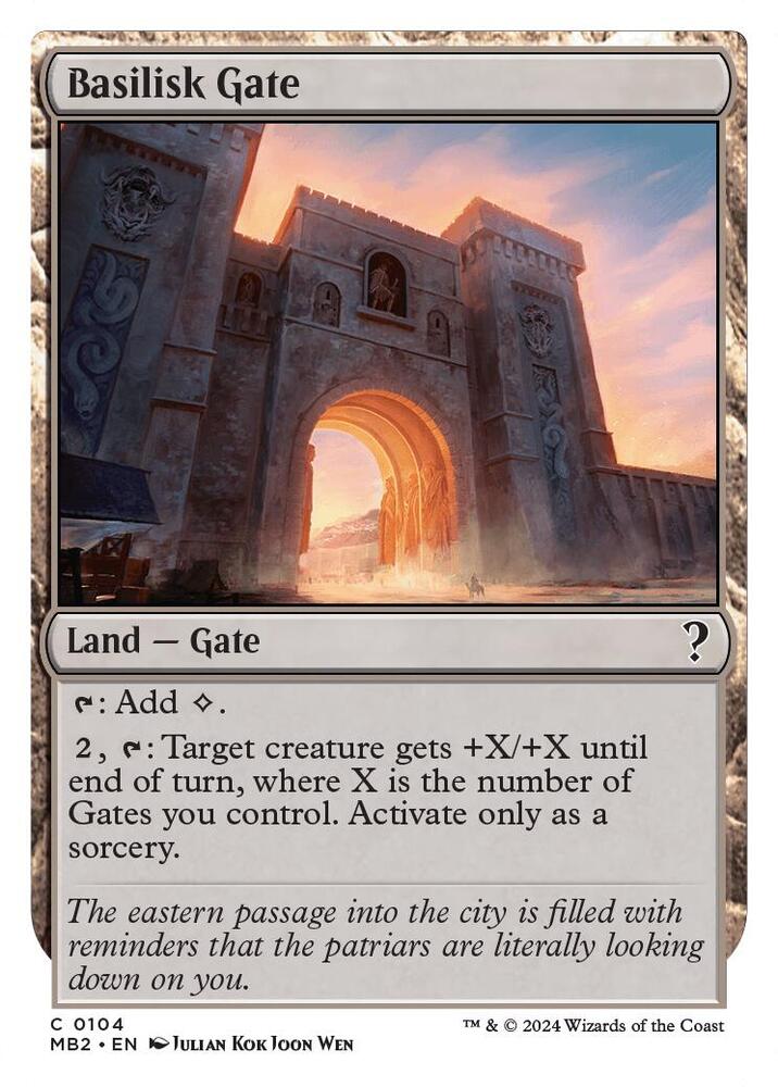Basilisk Gate (White Border) (104) [Mystery Booster 2]