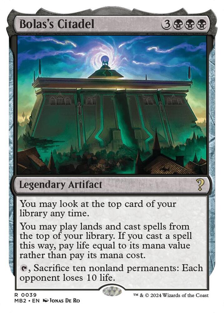 Bolas's Citadel (White Border) (39) [Mystery Booster 2]