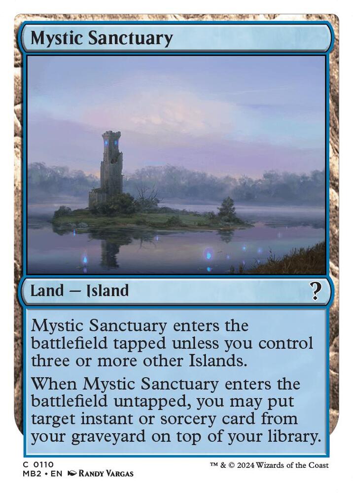 Mystic Sanctuary (White Border) (110) [Mystery Booster 2]