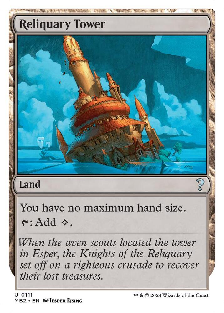 Reliquary Tower (White Border) (111) [Mystery Booster 2]