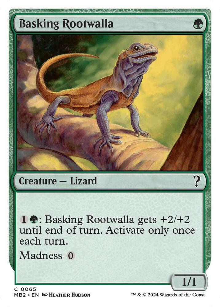 Basking Rootwalla (White Border) (65) [Mystery Booster 2]