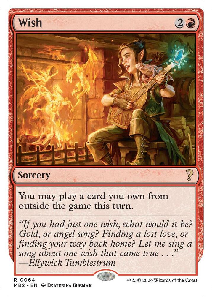 Wish (White Border) (64) [Mystery Booster 2]