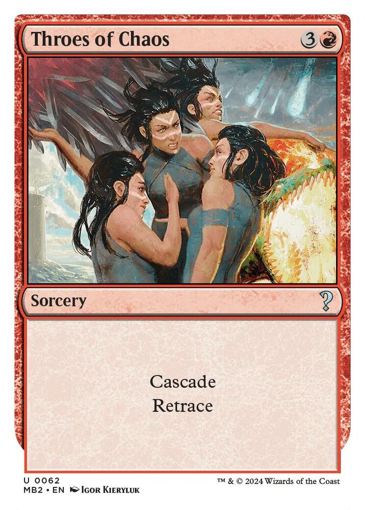 Throes of Chaos (White Border) (62) [Mystery Booster 2]