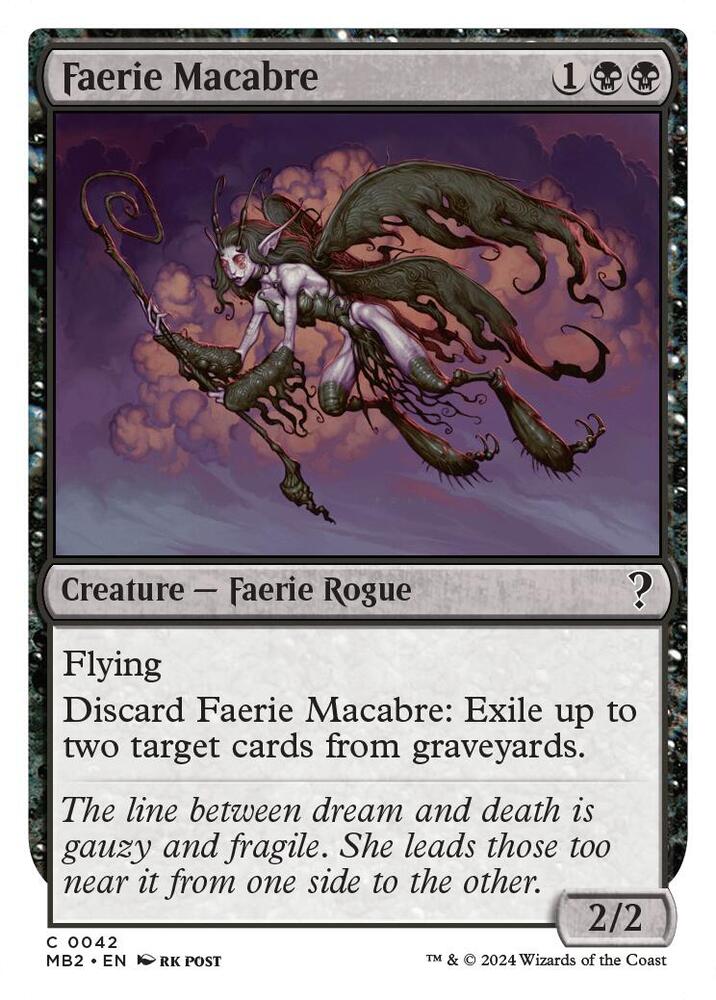 Faerie Macabre (White Border) (42) [Mystery Booster 2]