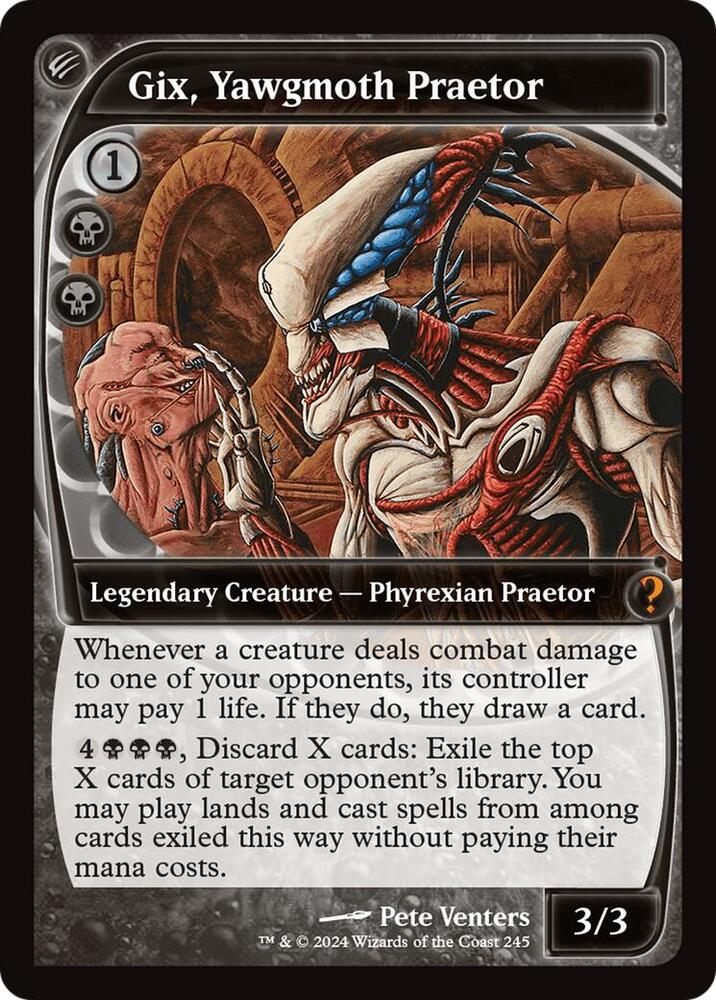 Gix, Yawgmoth Praetor (Future Sight) (245) [Mystery Booster 2]