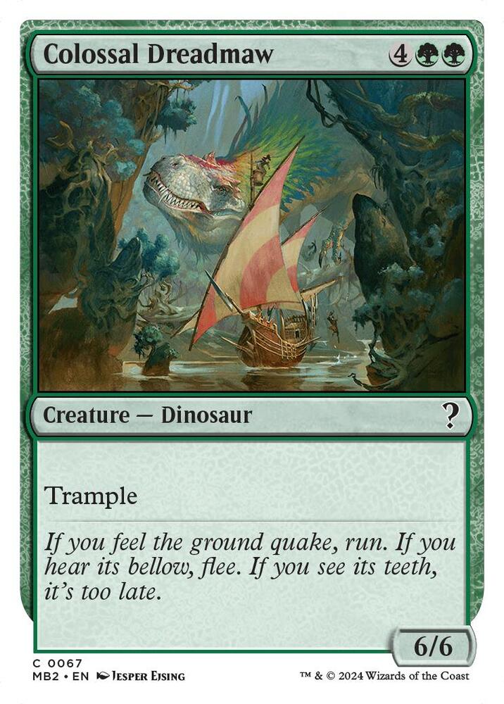 Colossal Dreadmaw (White Border) (67) [Mystery Booster 2]