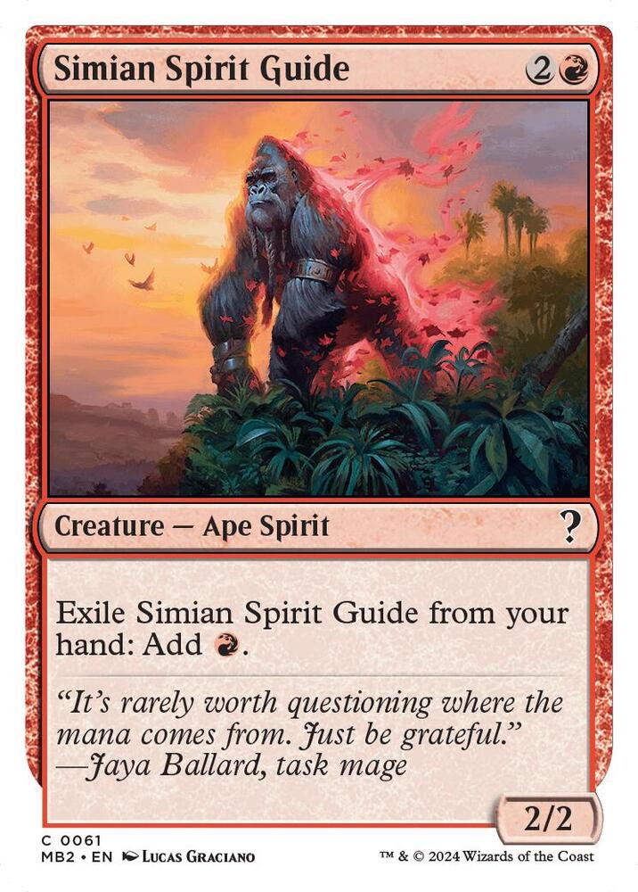 Simian Spirit Guide (White Border) (61) [Mystery Booster 2]