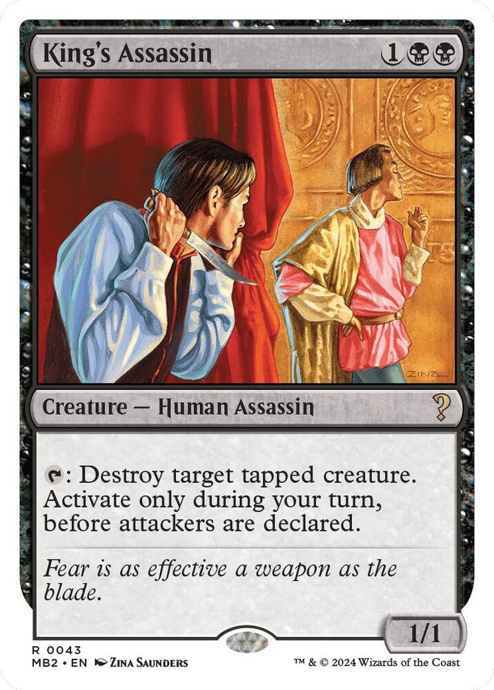King's Assassin (White Border) (43) [Mystery Booster 2]