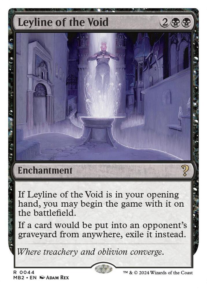 Leyline of the Void (White Border) (44) [Mystery Booster 2]