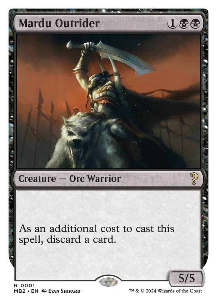 Mardu Outrider (White Border) (1) [Mystery Booster 2]
