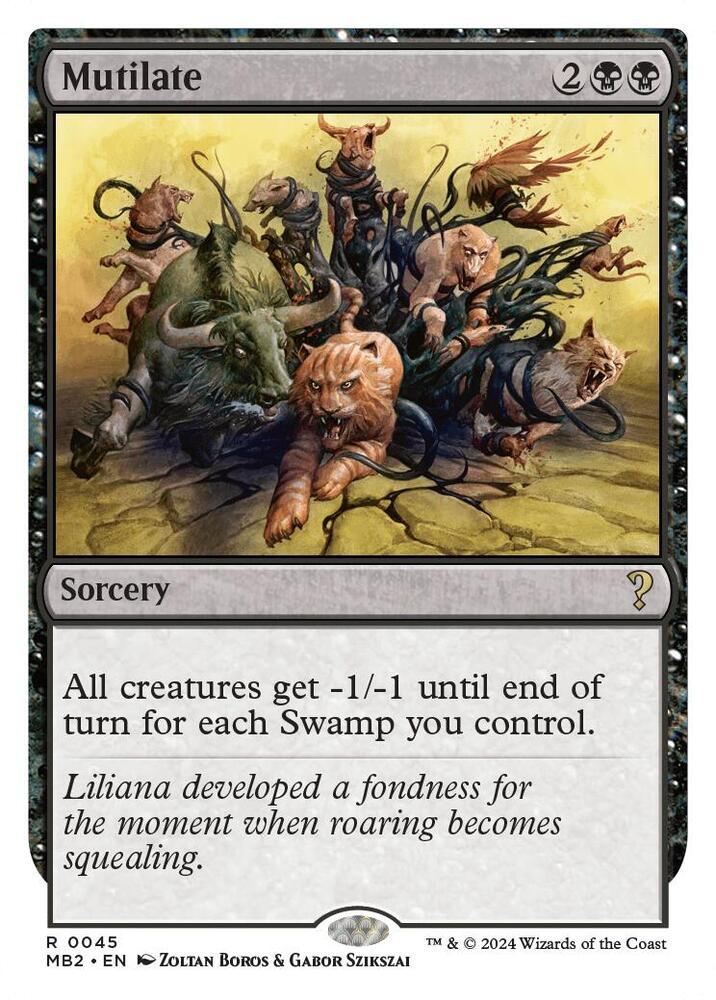Mutilate (White Border) (45) [Mystery Booster 2]