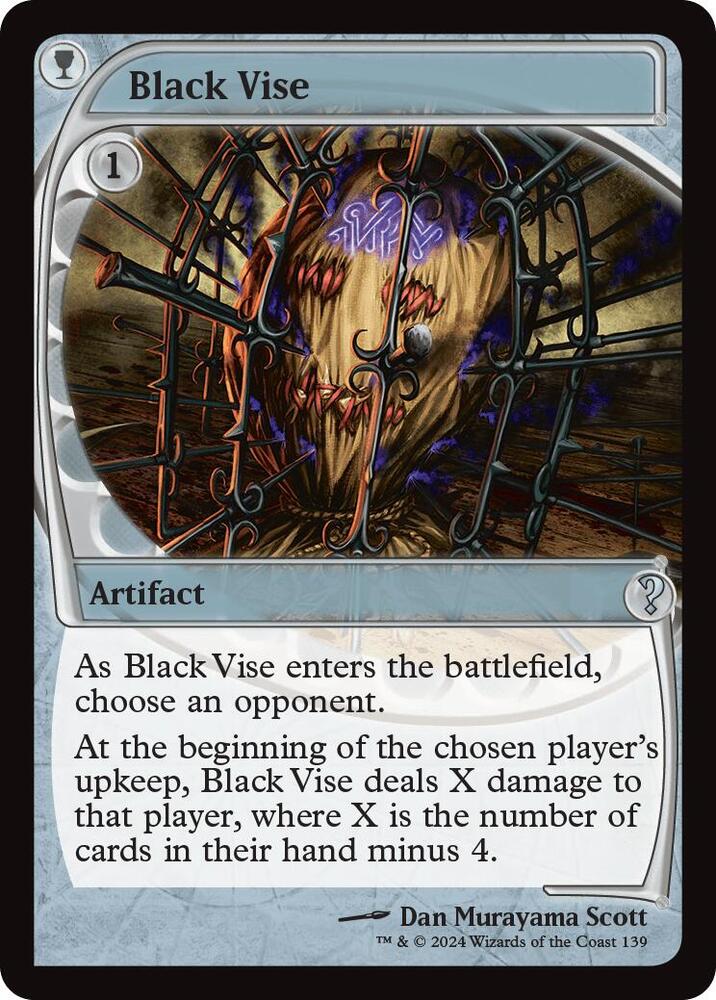 Black Vise (Future Sight) (139) [Mystery Booster 2]