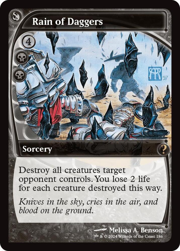 Rain of Daggers (Future Sight) (186) [Mystery Booster 2]