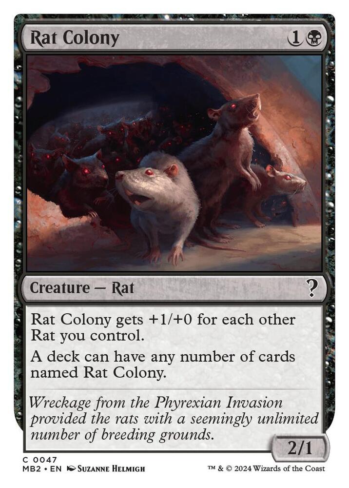 Rat Colony (White Border) (47) [Mystery Booster 2]