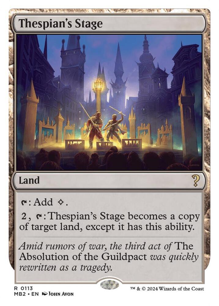 Thespian's Stage (White Border) (113) [Mystery Booster 2]