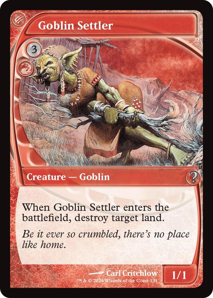 Goblin Settler (Future Sight) (131) [Mystery Booster 2]