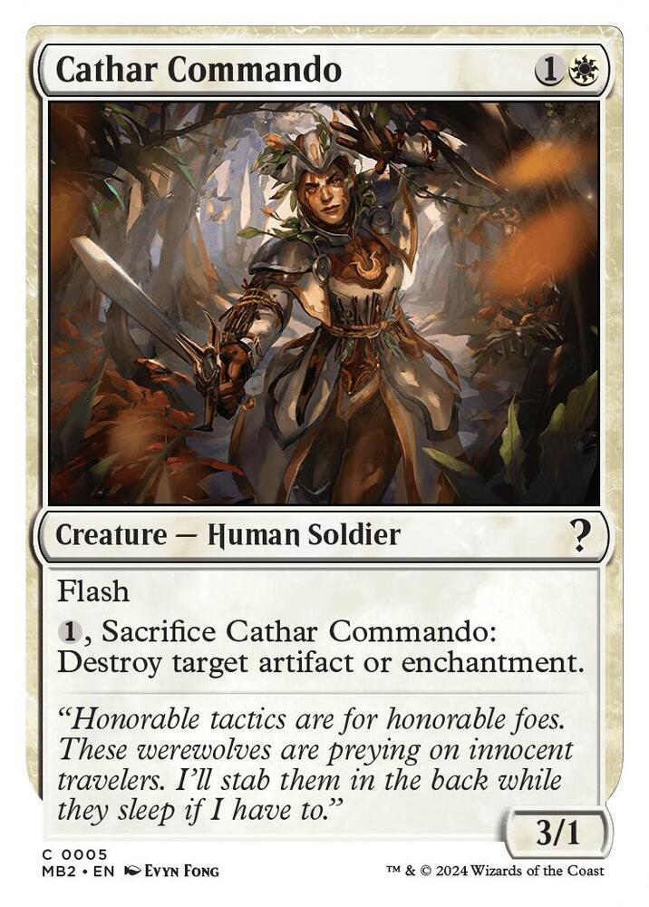 Cathar Commando (White Border) (5) [Mystery Booster 2]