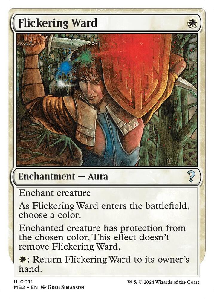 Flickering Ward (White Border) (11) [Mystery Booster 2]