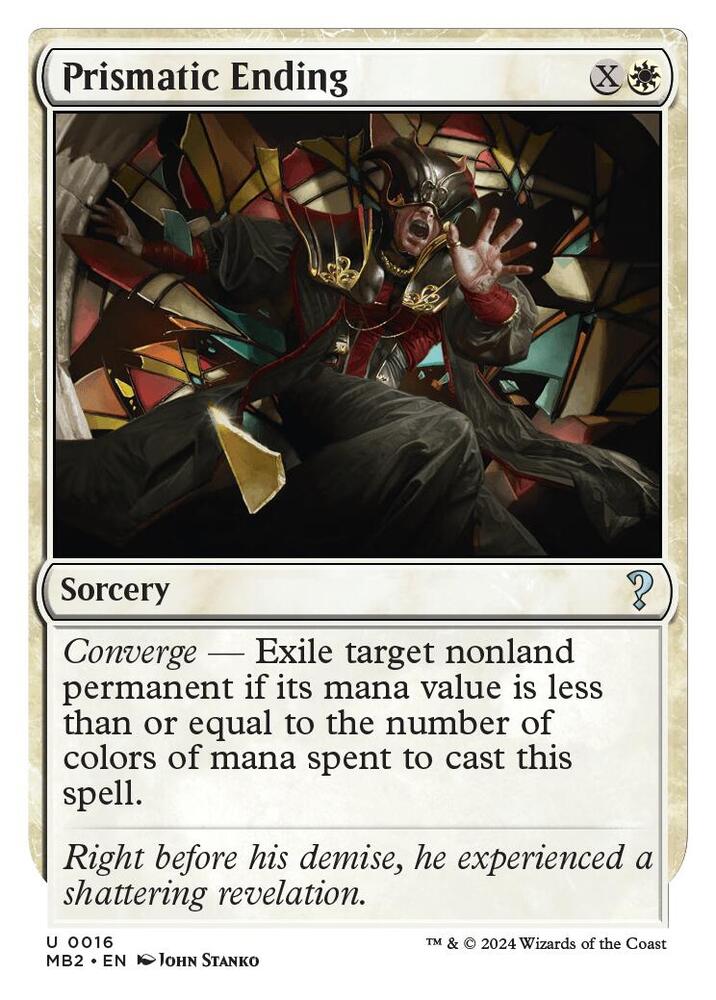 Prismatic Ending (White Border) (16) [Mystery Booster 2]