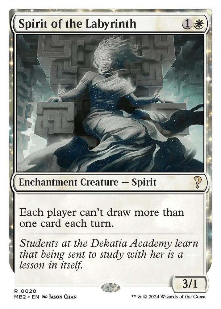 Spirit of the Labyrinth (White Border) (20) [Mystery Booster 2]