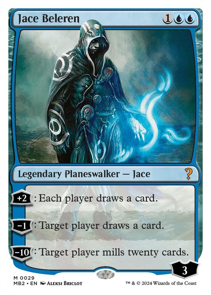 Jace Beleren (White Border) (29) [Mystery Booster 2]