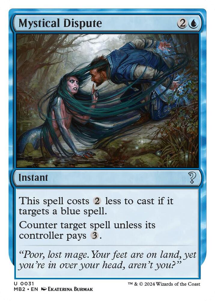 Mystical Dispute (White Border) (31) [Mystery Booster 2]