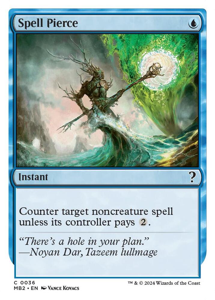 Spell Pierce (White Border) (36) [Mystery Booster 2]