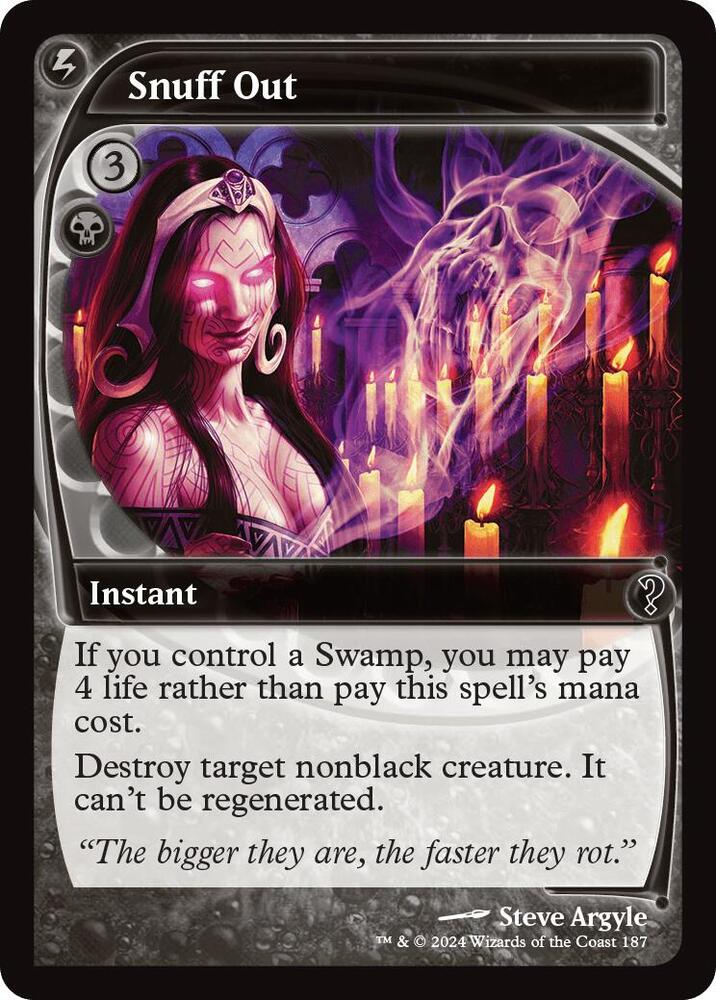 Snuff Out (Future Sight) (187) [Mystery Booster 2]