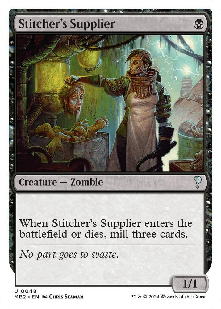 Stitcher's Supplier (White Border) (48) [Mystery Booster 2]