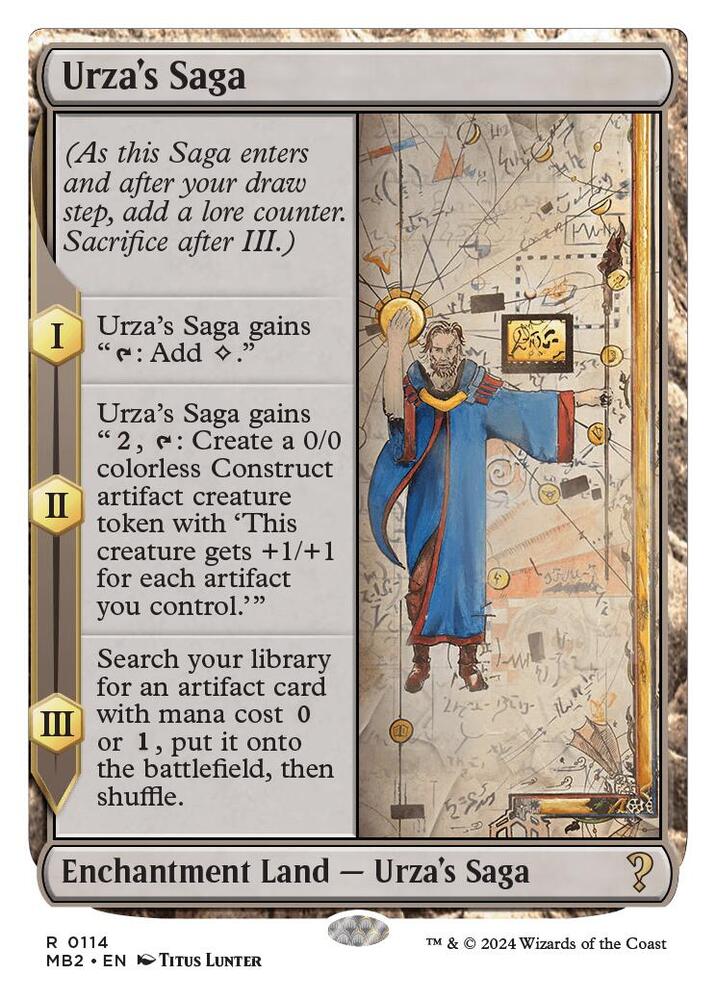 Urza's Saga (White Border) (114) [Mystery Booster 2]
