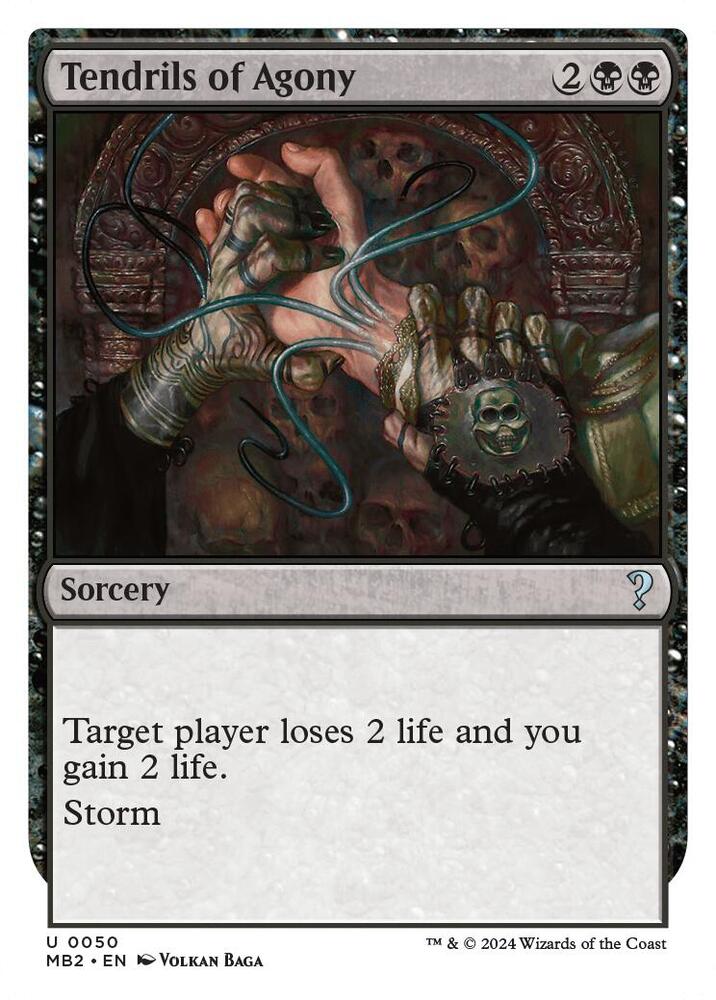 Tendrils of Agony (White Border) (50) [Mystery Booster 2]