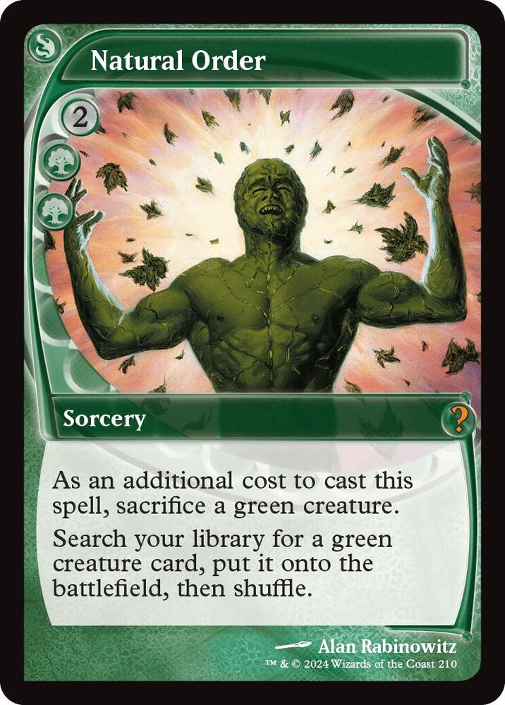Natural Order (Future Sight) (210) [Mystery Booster 2]