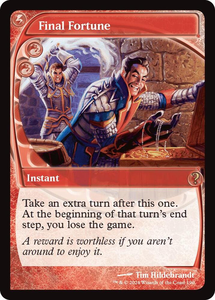 Final Fortune (Future Sight) (190) [Mystery Booster 2]