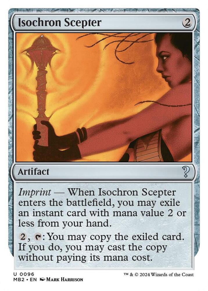Isochron Scepter (White Border) (96) [Mystery Booster 2]