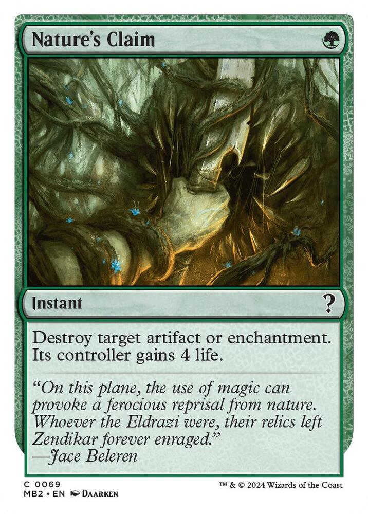 Nature's Claim (White Border) (69) [Mystery Booster 2]