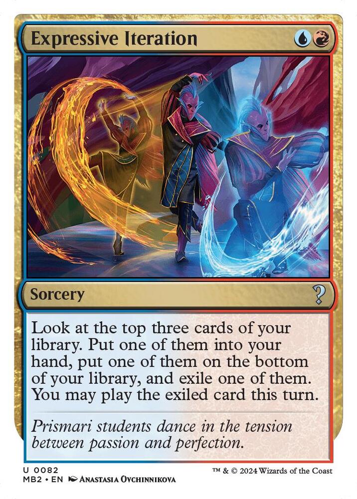 Expressive Iteration (White Border) (82) [Mystery Booster 2]