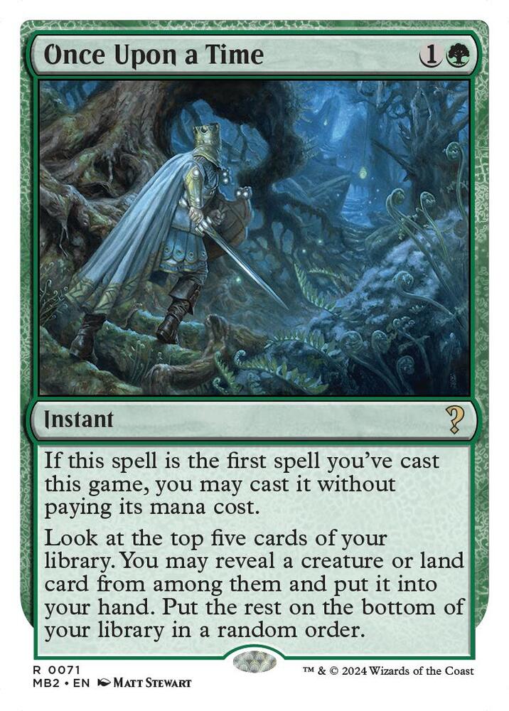 Once Upon a Time (White Border) (71) [Mystery Booster 2]