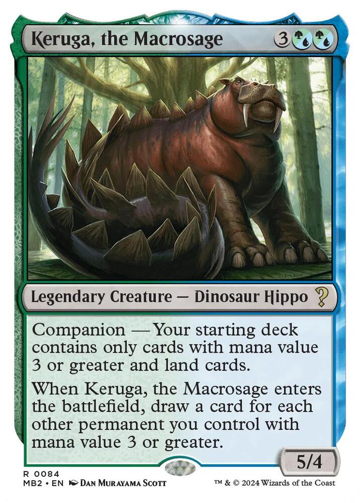 Keruga, the Macrosage (White Border) (84) [Mystery Booster 2]