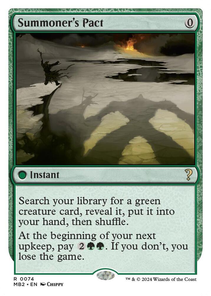 Summoner's Pact (White Border) (74) [Mystery Booster 2]