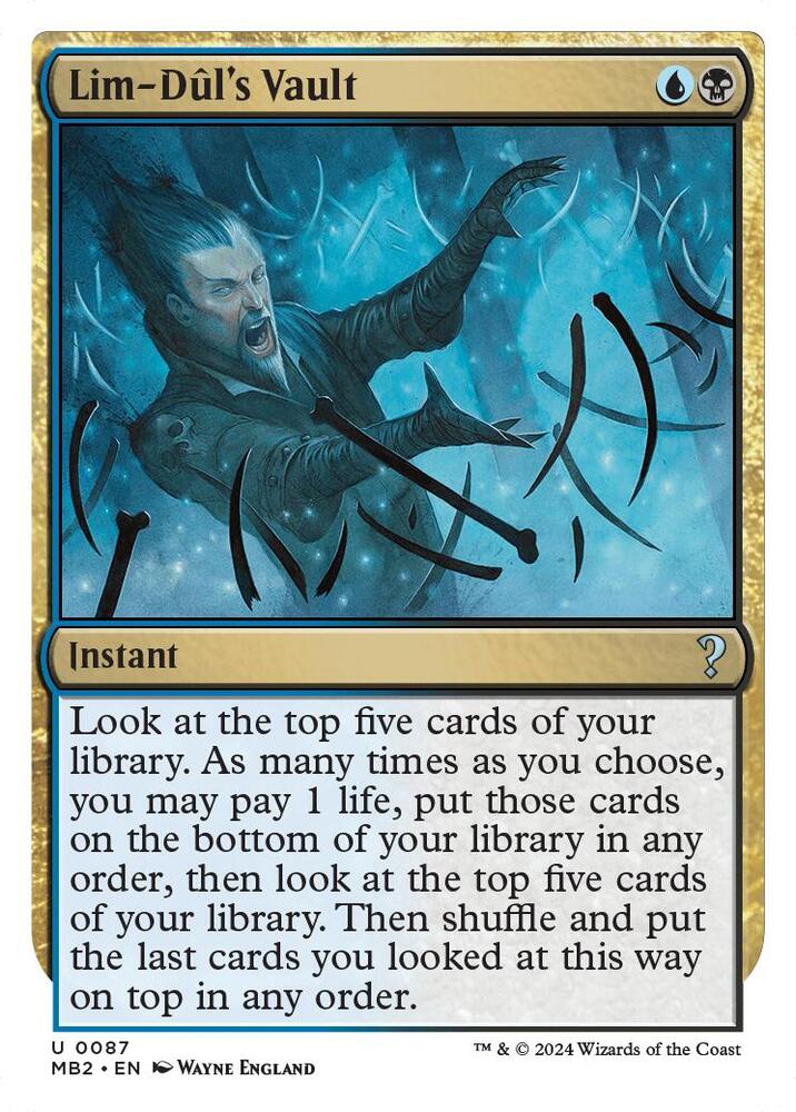 Lim-Dul's Vault (White Border) (87) [Mystery Booster 2]