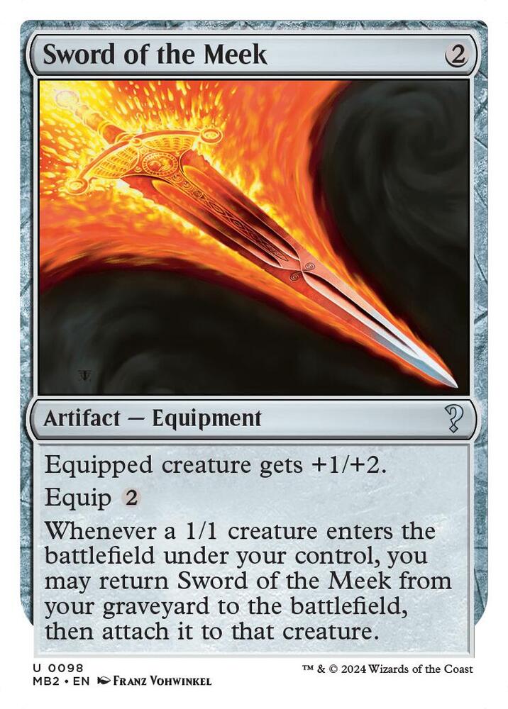 Sword of the Meek (White Border) (98) [Mystery Booster 2]