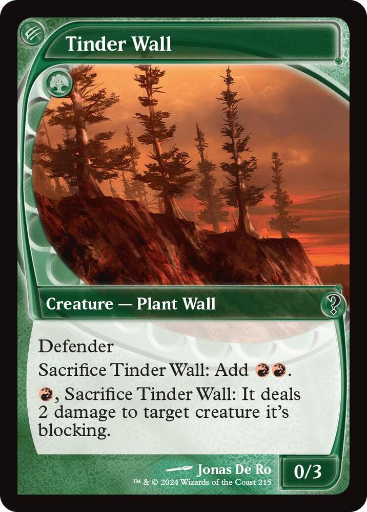 Tinder Wall (Future Sight) (215) [Mystery Booster 2]