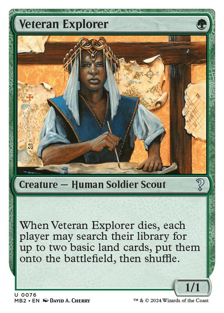 Veteran Explorer (White Border) (76) [Mystery Booster 2]