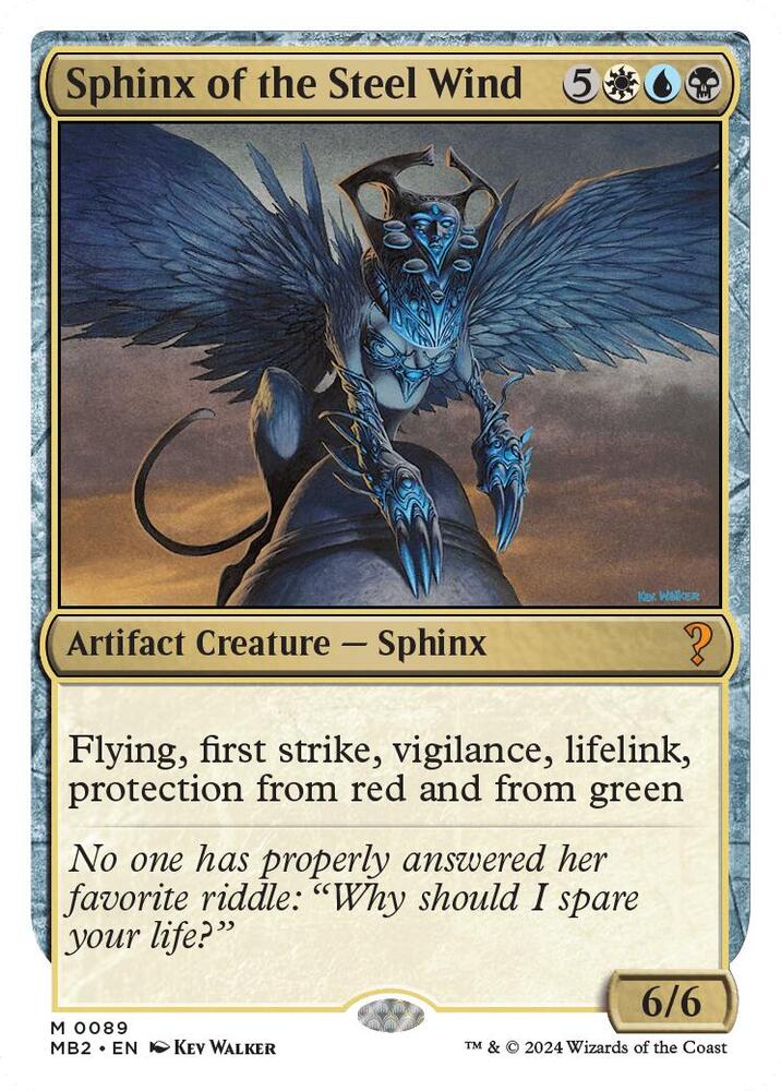 Sphinx of the Steel Wind (White Border) (89) [Mystery Booster 2]