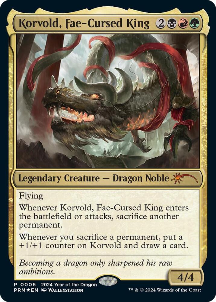 Korvold, Fae-Cursed King (Year of the Dragon 2024) (6) [Standard Showdown Promos]