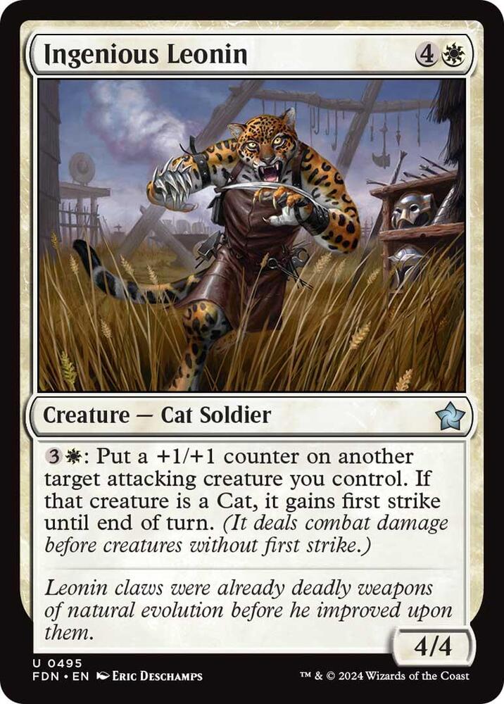 Ingenious Leonin (495) [Foundations]